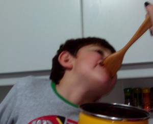 Cocinamos en familia con los niños palmeras de chocolate